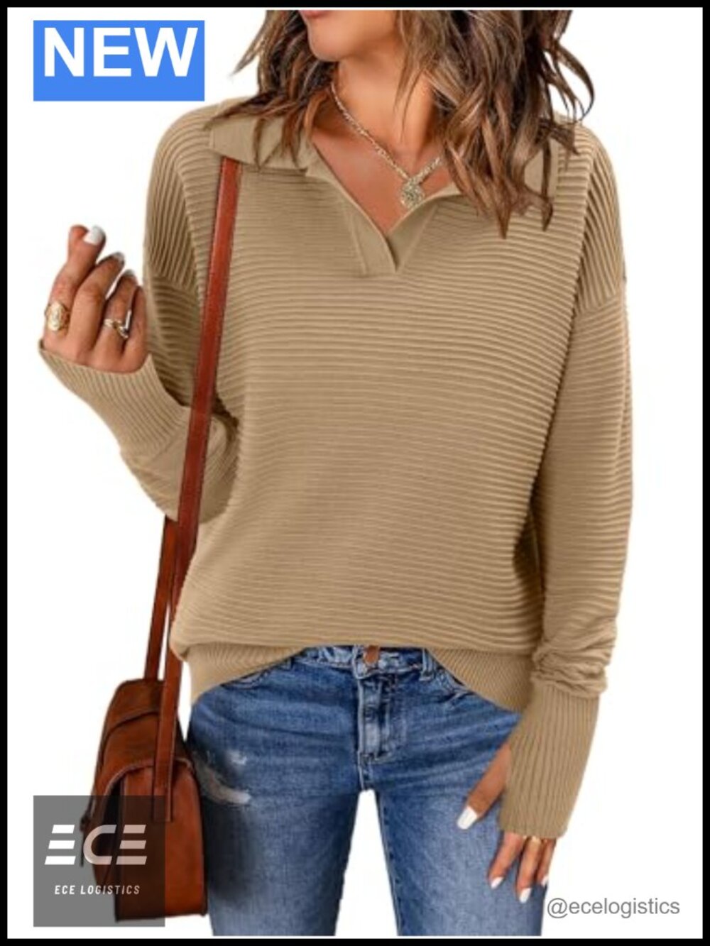 Womens Knit Pullover Sweater Thumbholes Quarter Zip Oversized
